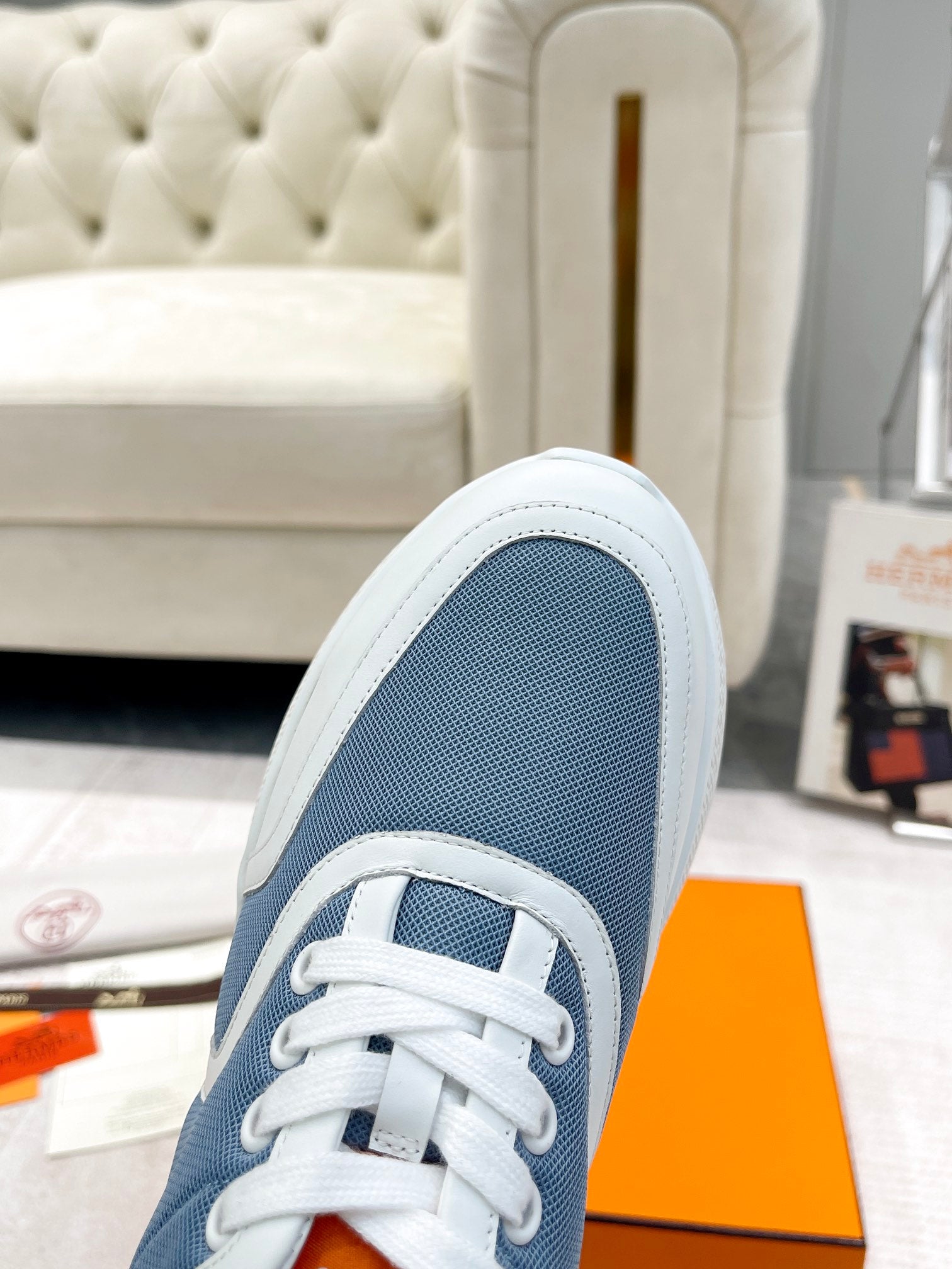 HM Giga Sneaker Demin Blue Fabric 206293