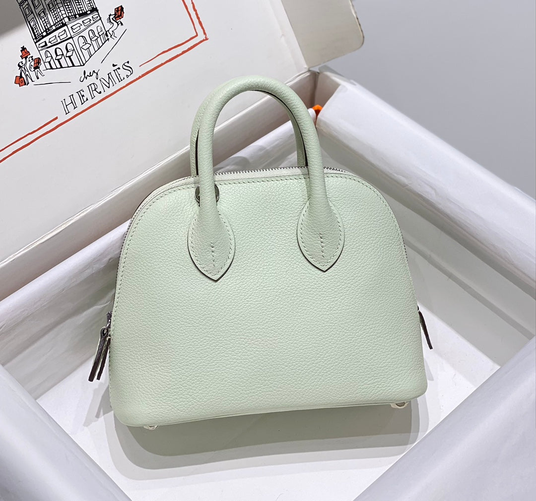 High-end Hermes 2026 Bolide Bowling Bag 18cm Evercolor Leather 2