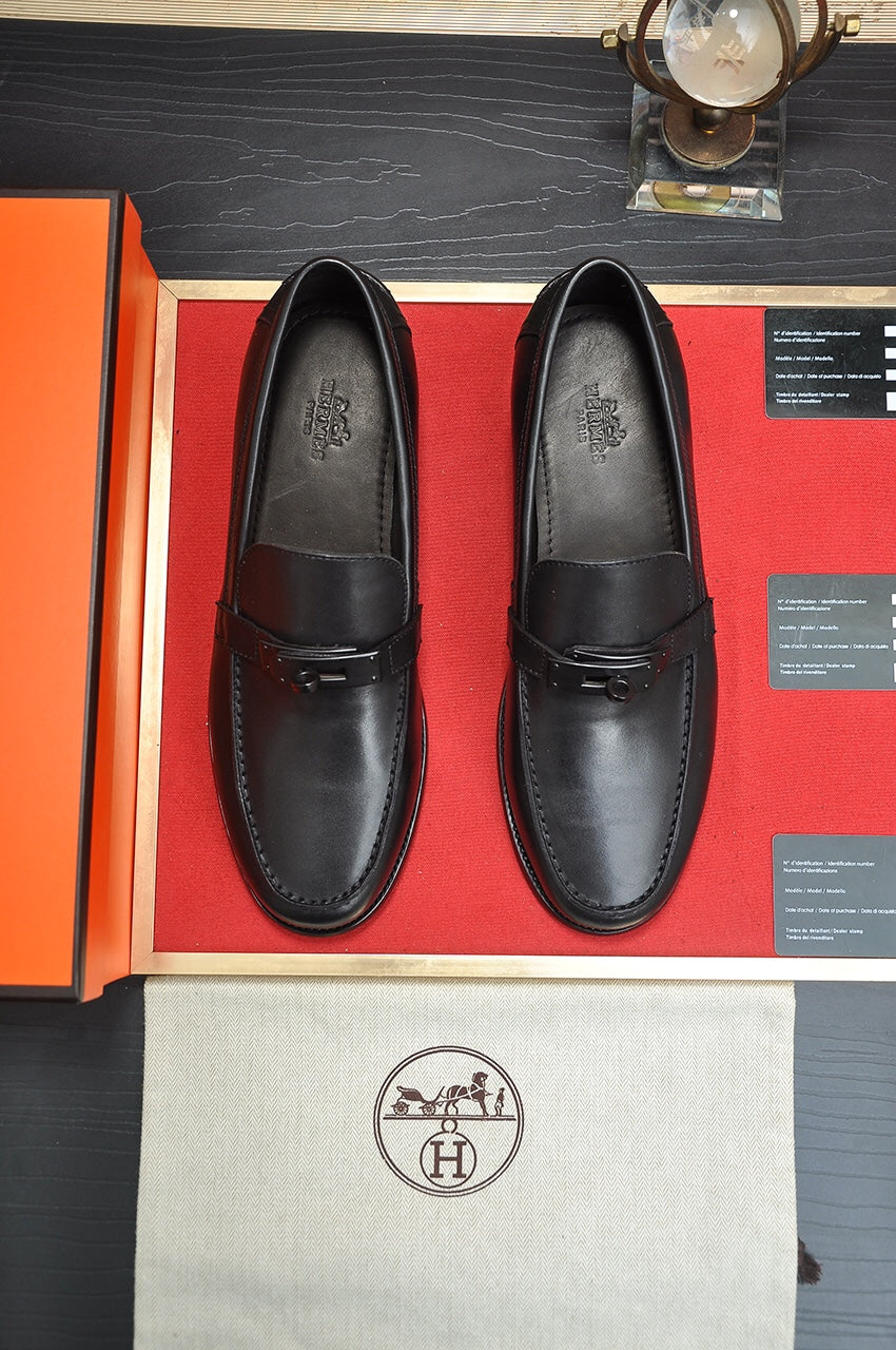HM Men's Destin Loafer Black Cowhide 668421