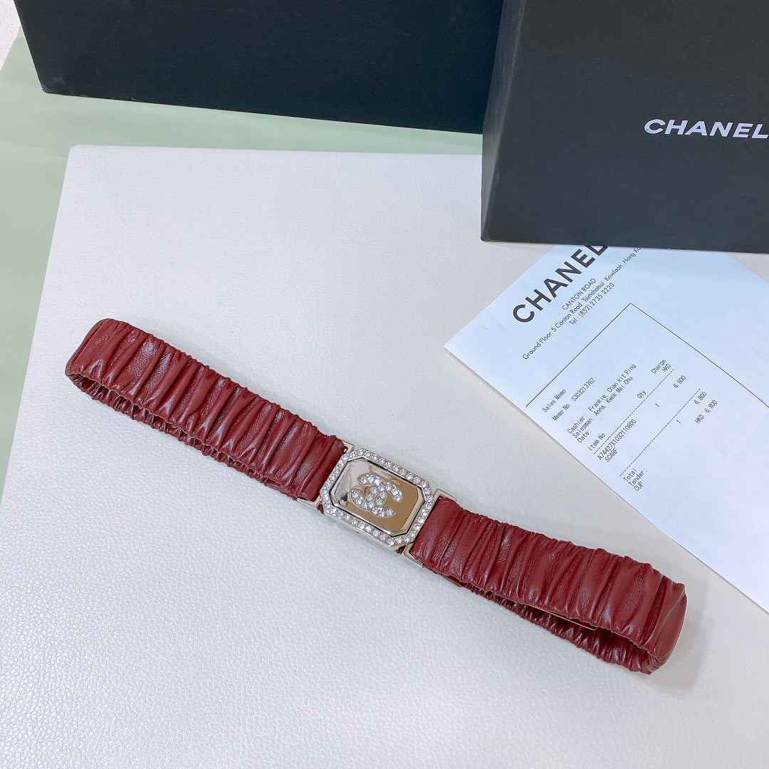 Chanel 2026 Stretchy Belt 30mm Calfskin 208807