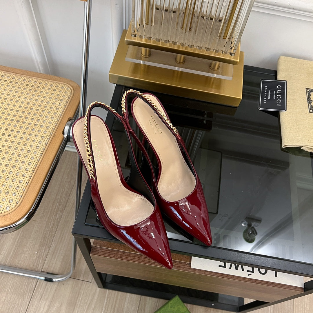 GG SIGNORIA SLINGBACK PUMP JAM LAMBSKIN