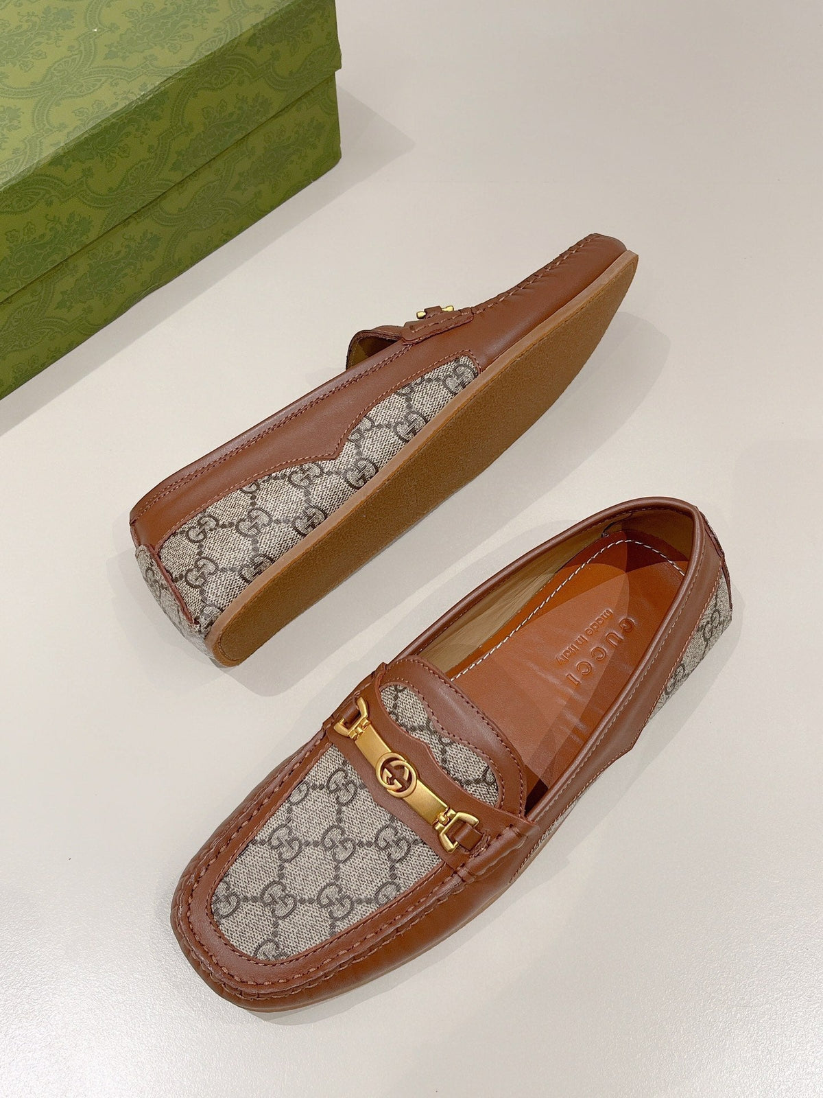 GG Men's Alessandro Loafer Brown Cowhide 557580
