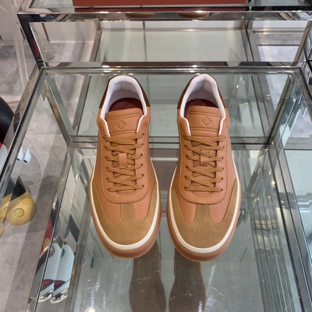 LP TENNIS WALK SNEAKERS TAWNY CALFSKIN