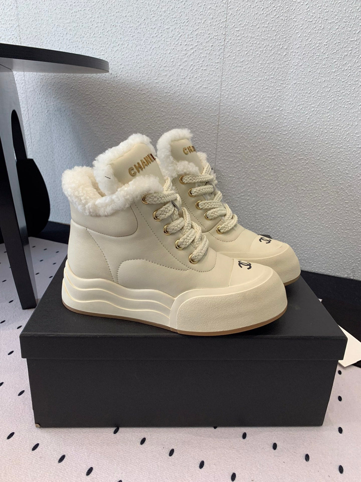 Chanel 2026 Short Boots Wool Leather 189956