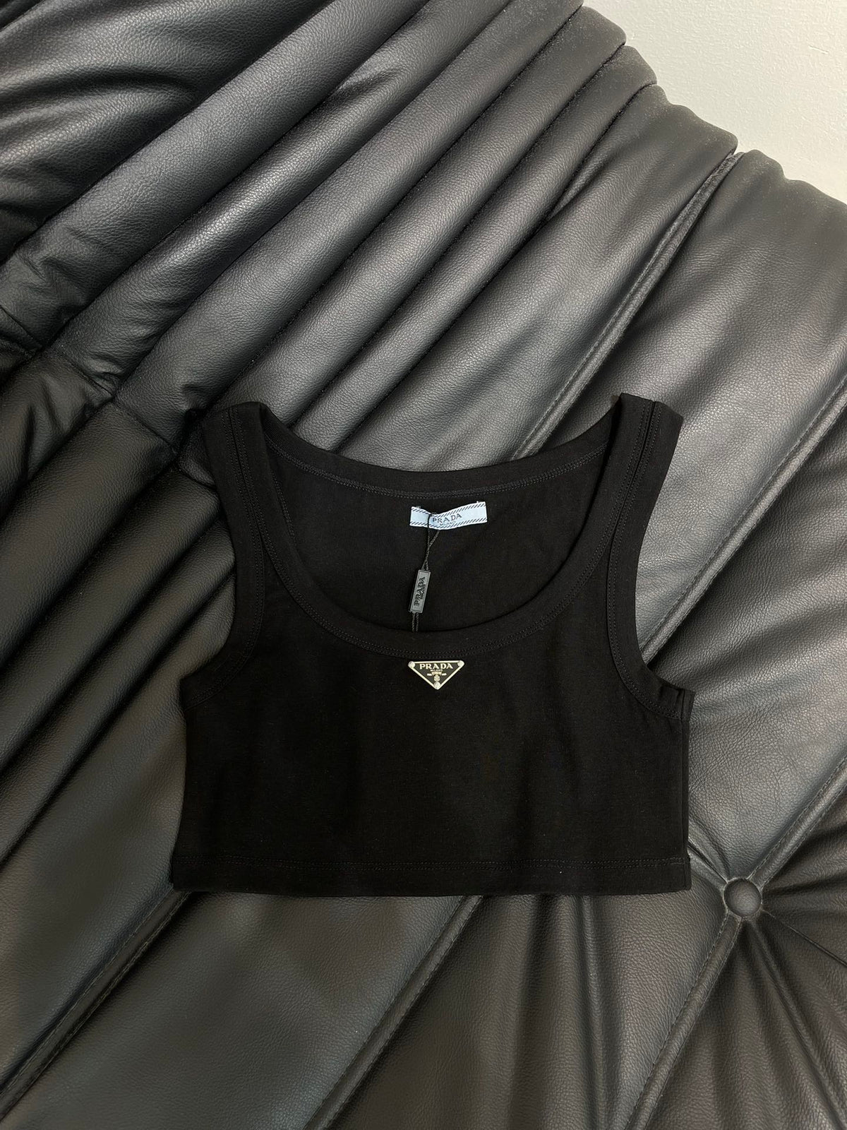 Prada 2026 Prada Jersey Cropped Top Cotton