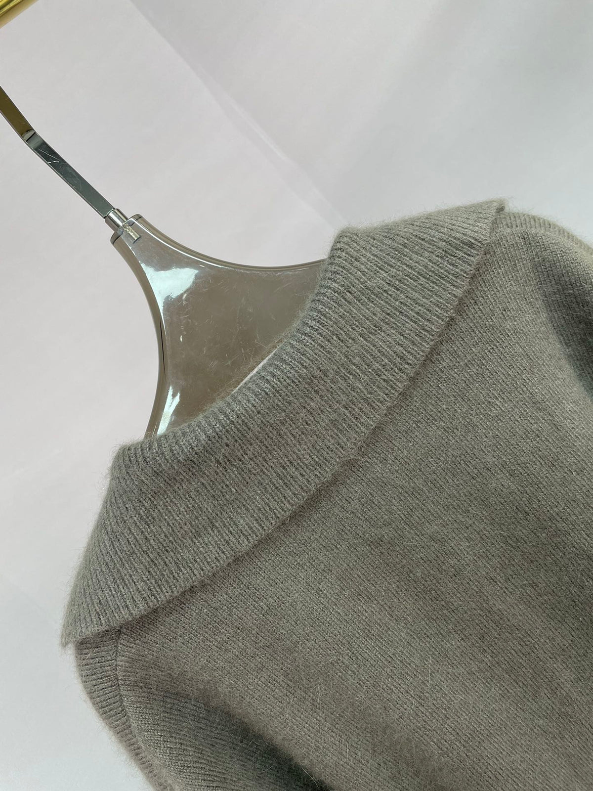 Chanel 2025 Knit Sweater Dark Gray Cashmere