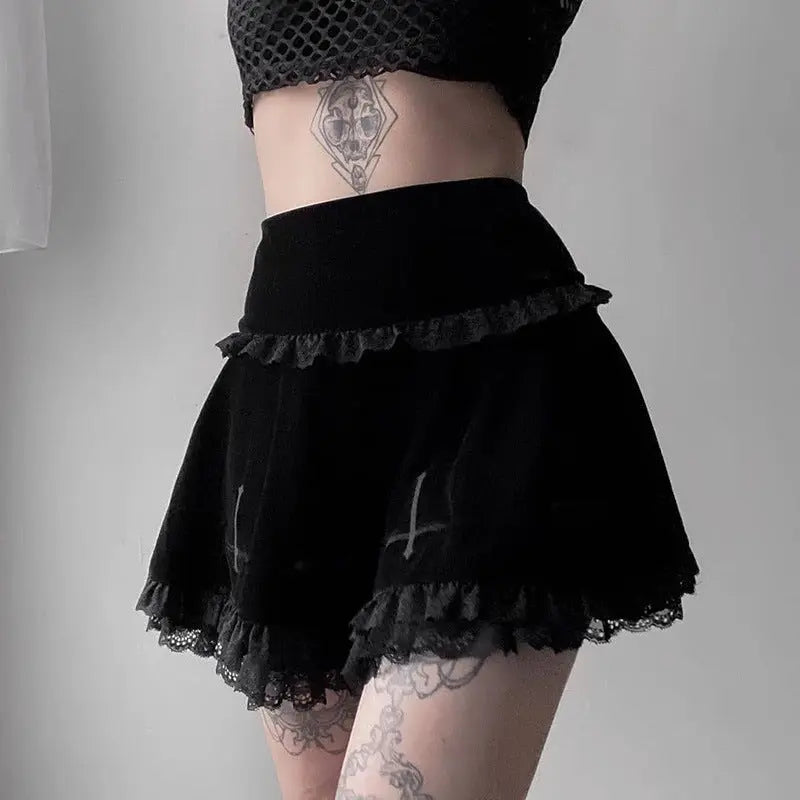 Lace Suede Skirt hercurva