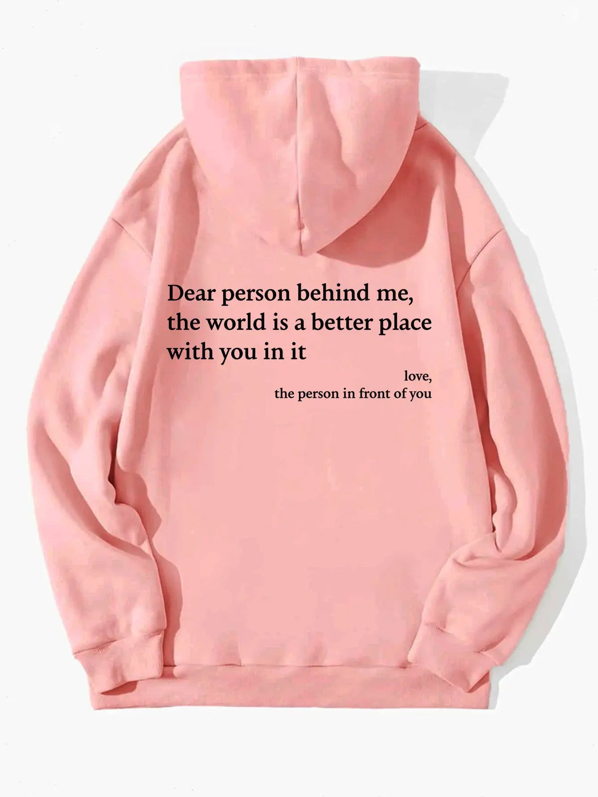 Women's Brushed Hoody Plain Letters hercurva