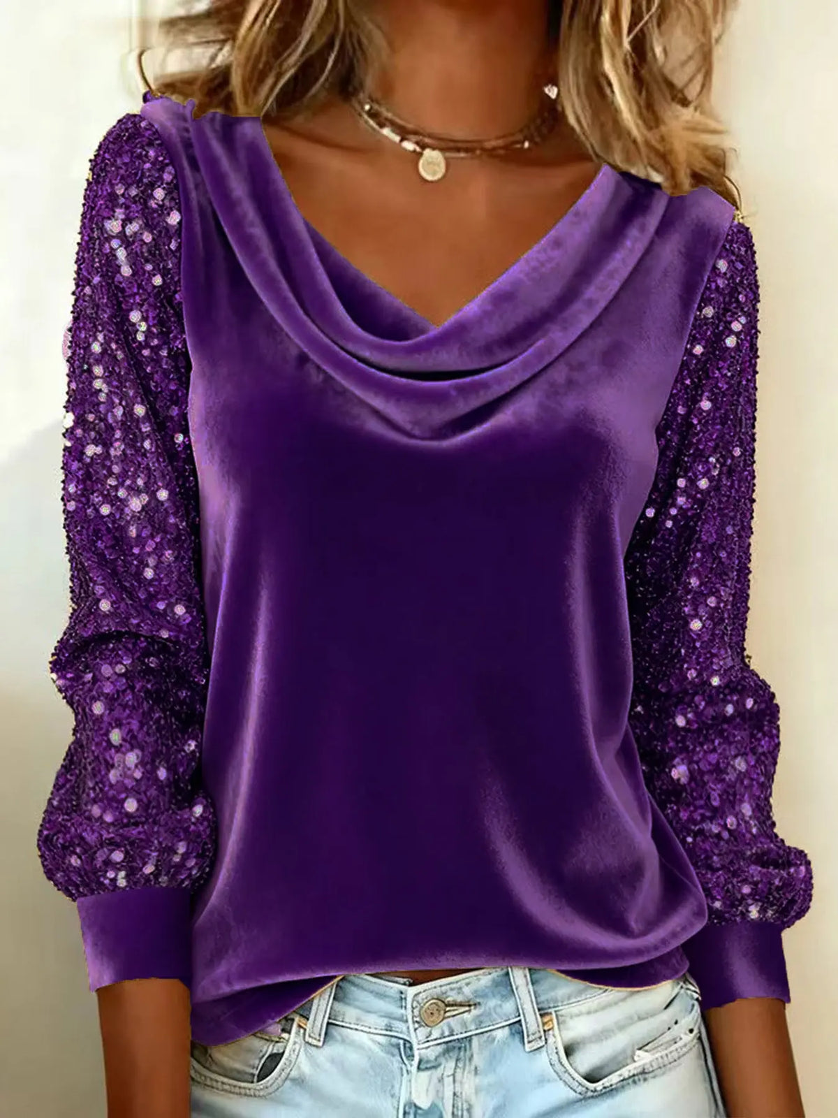 Elegant Velvet Long Sleeve Shirts For Women Autumn Winter Solid Color Loose Women Blouses Fashion Pullover Tops Party Clothes hercurva