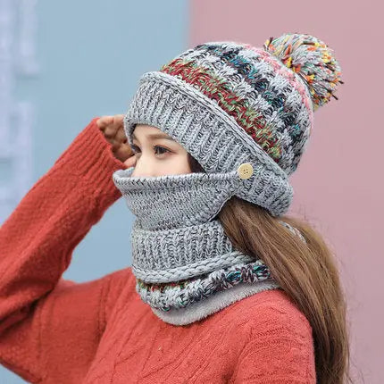 Korean winter knitted hat hercurva