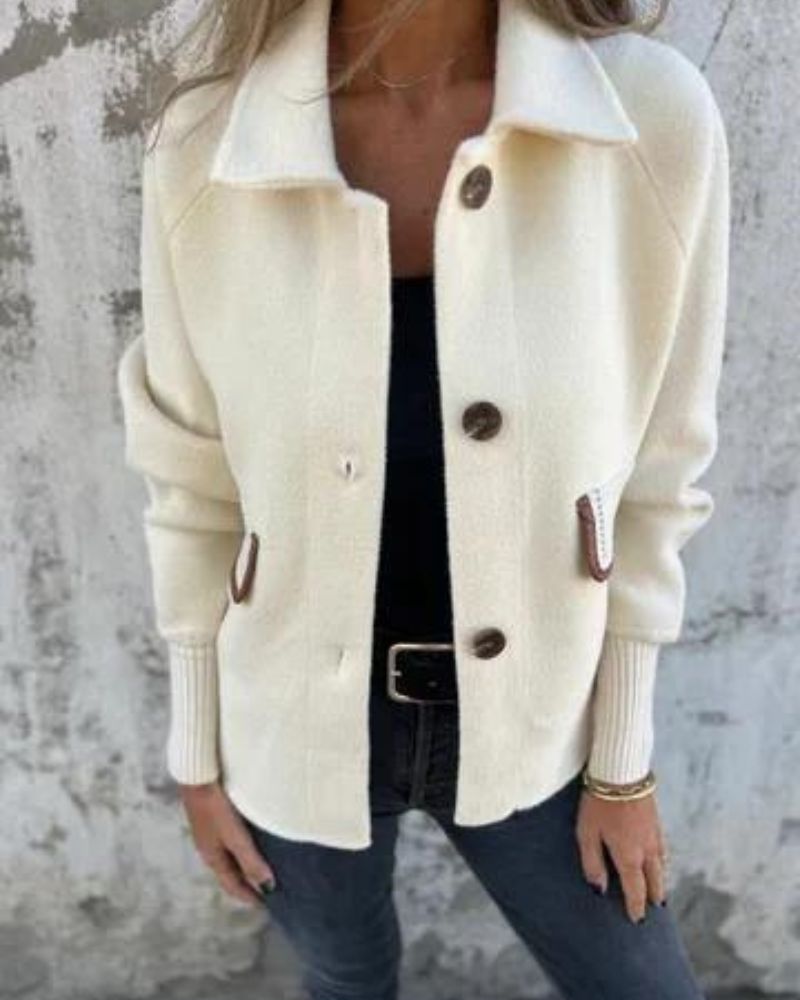 THASHA - Casual Lapel Single-breasted Jacket #NEO11520