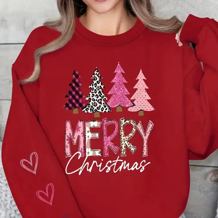 Women's Casual Printed Round Neck Long Sleeve Top hercurva
