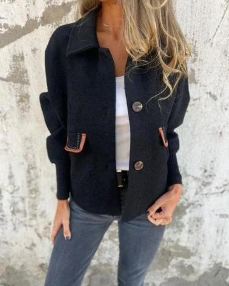THASHA - Casual Lapel Single-breasted Jacket #NEO11520