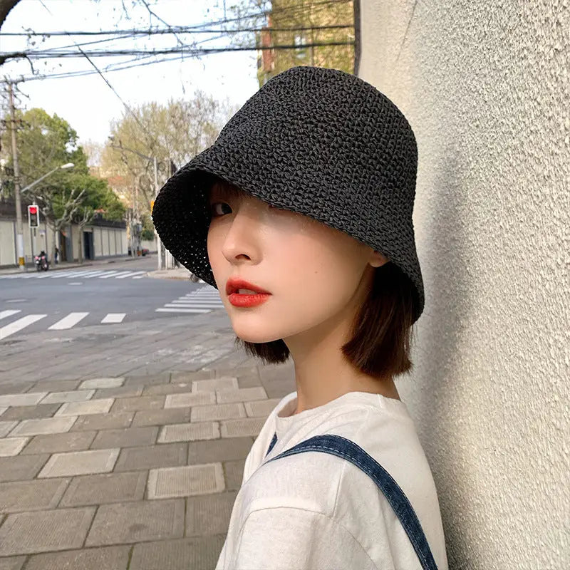 Women's Summer Thin Beach Sun-proof Straw Hat hercurva