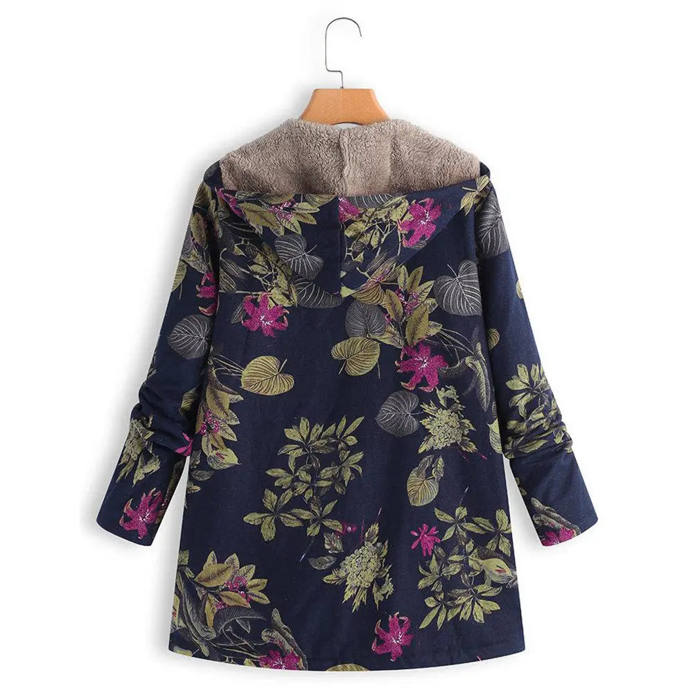 Cotton and linen hooded jacket hercurva