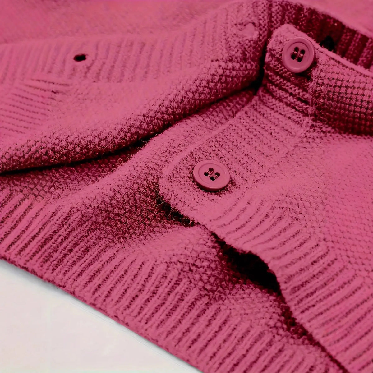 Pure Color Warm Keeping Knitted Cardigan For Women hercurva