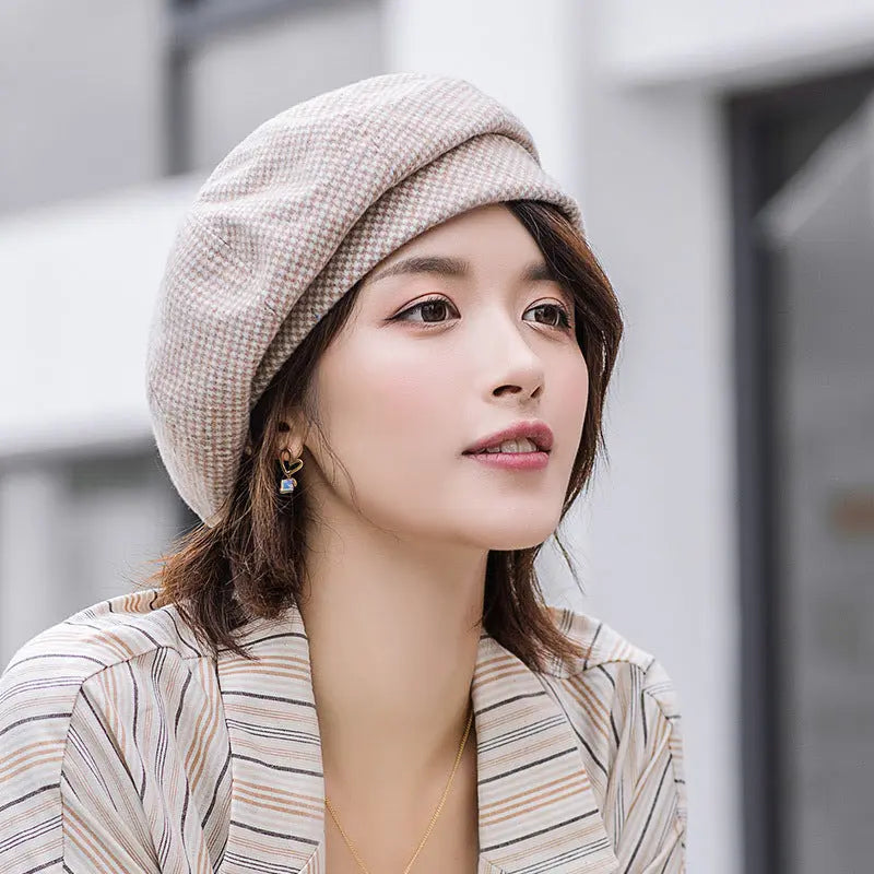Korean Version Of British Retro Octagonal Hat hercurva