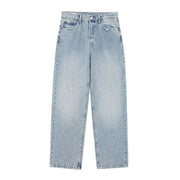 Women's Perforated Hole Decoration Loose Jeans hercurva