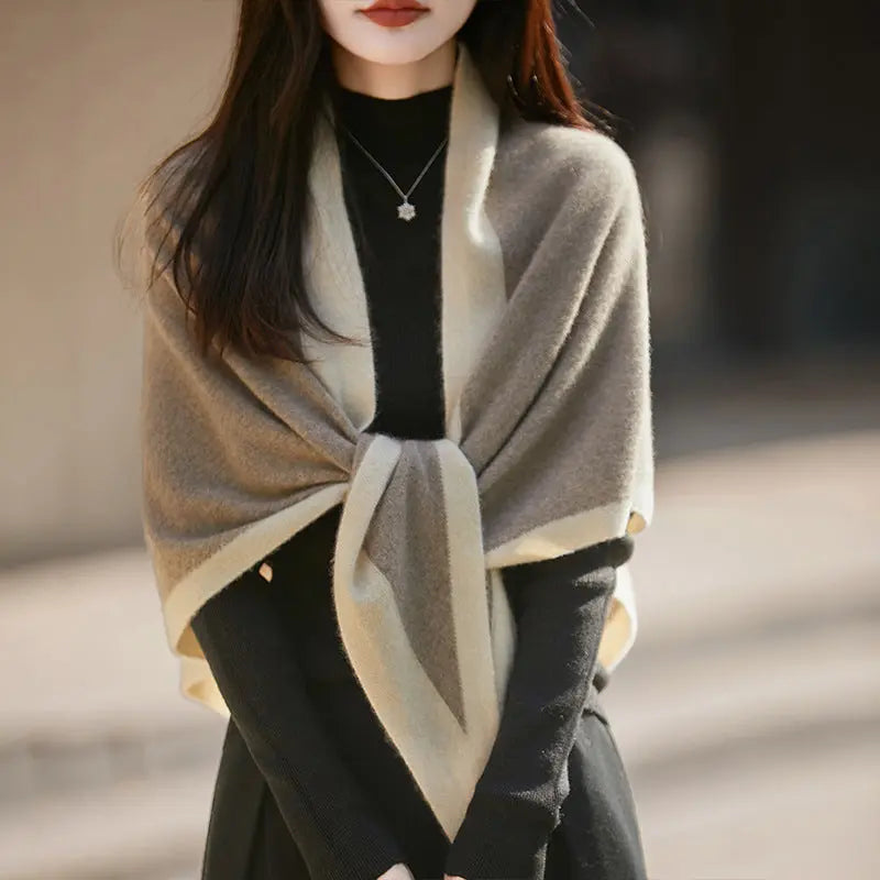 Shawl Wool Oversized Triangular Binder hercurva