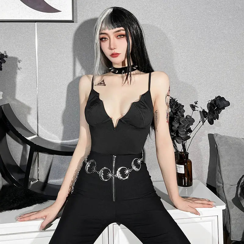 Ladies Sling Bat Ruffle Bodysuit Women hercurva