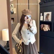 Autumn New Women's Fashion Design Slim-fit Short Top hercurva