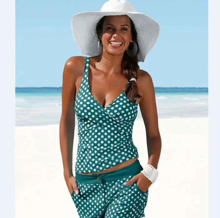 Women's sexy polka dot swimwear hercurva