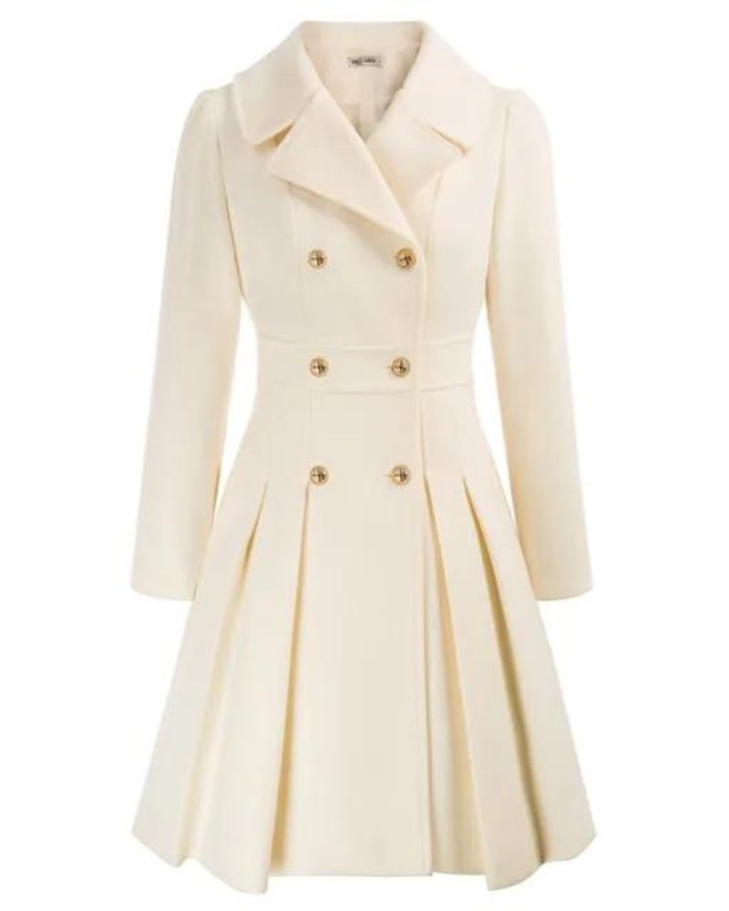CARIS - PLEATED WOOL COAT VEV42197