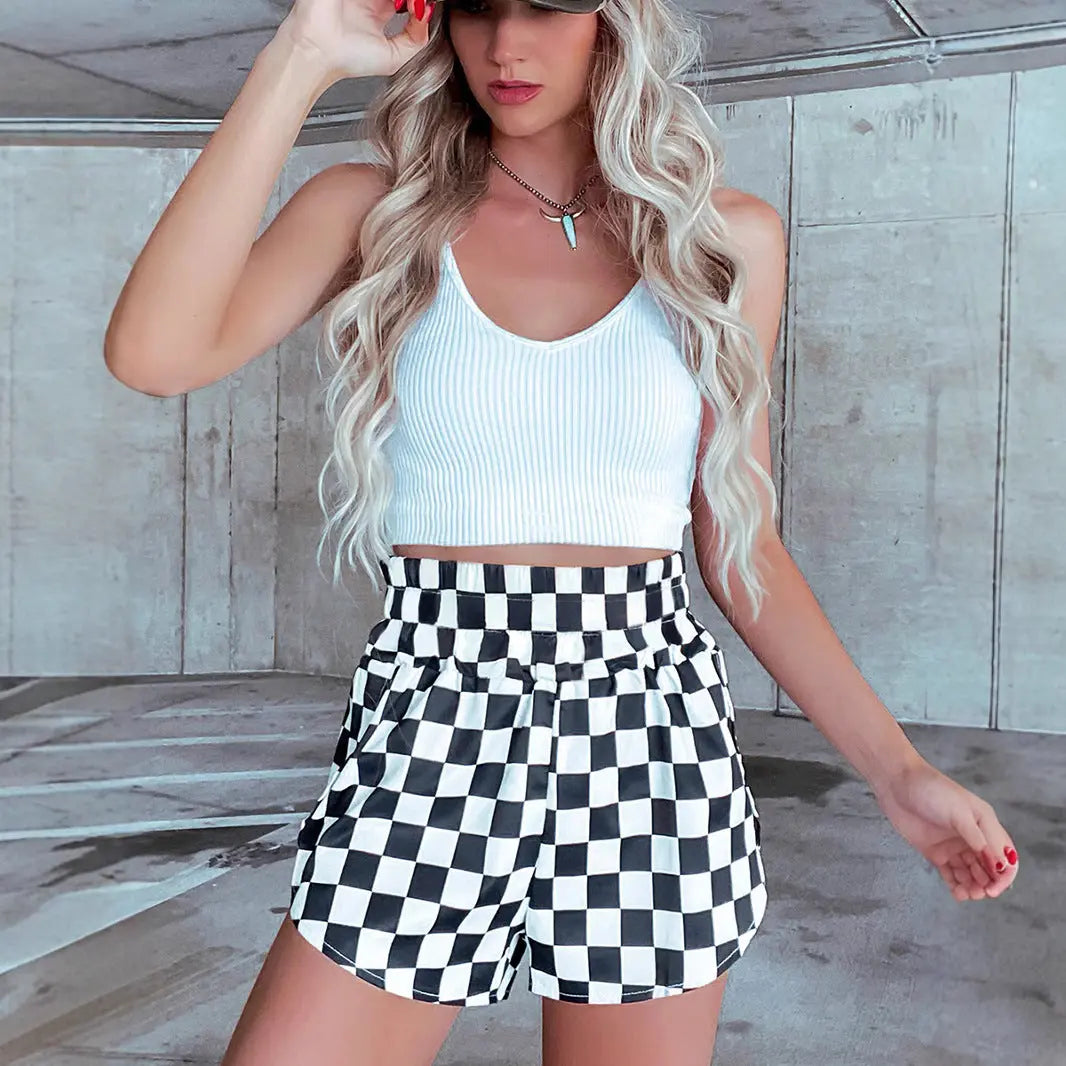 High Waist Short Shorts Women's All-match hercurva