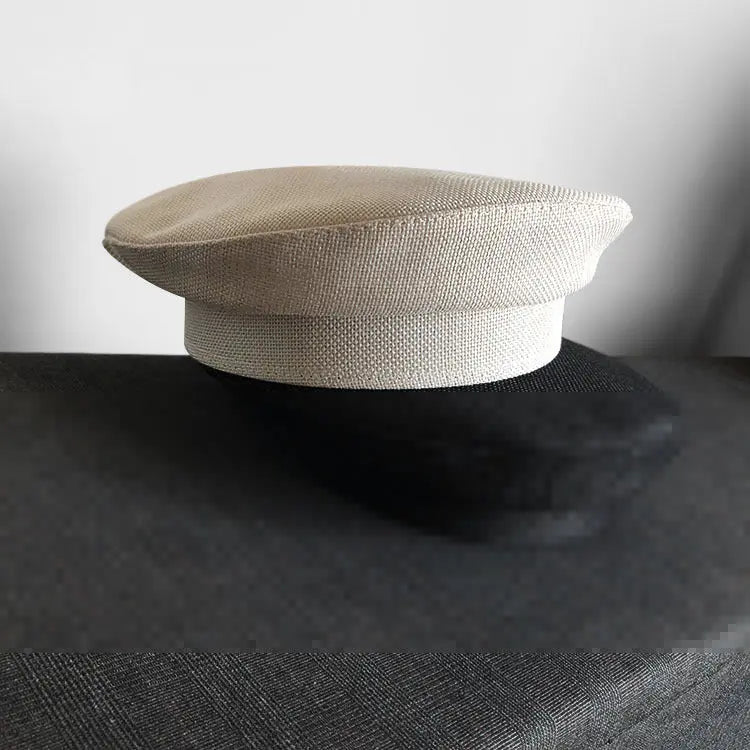 Dark Beret For Women With Large Faces Black Painters Cap hercurva
