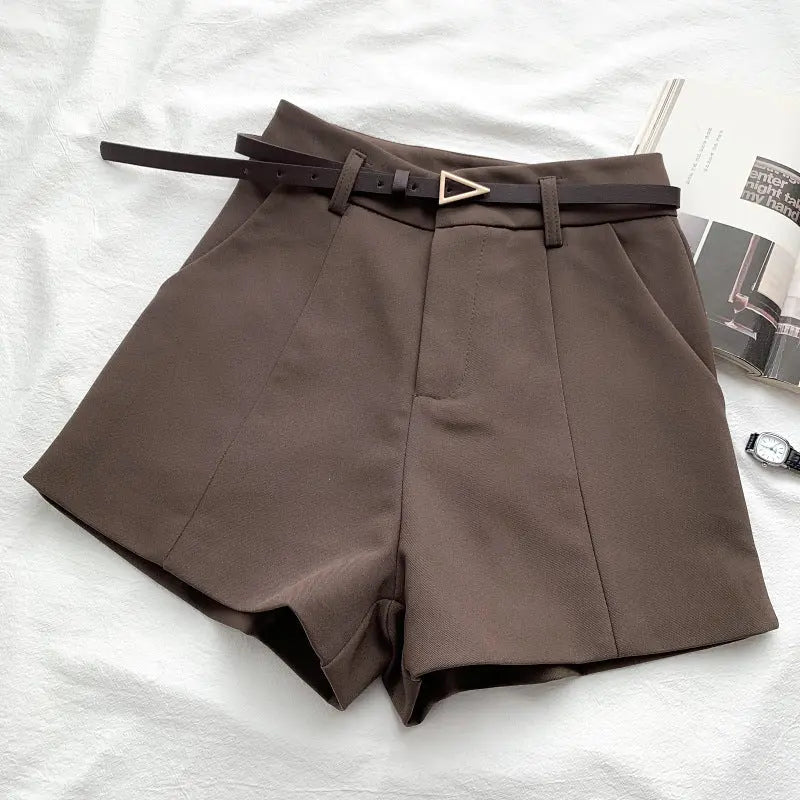 Fashion Versatile High Waist Slim Suit Shorts hercurva