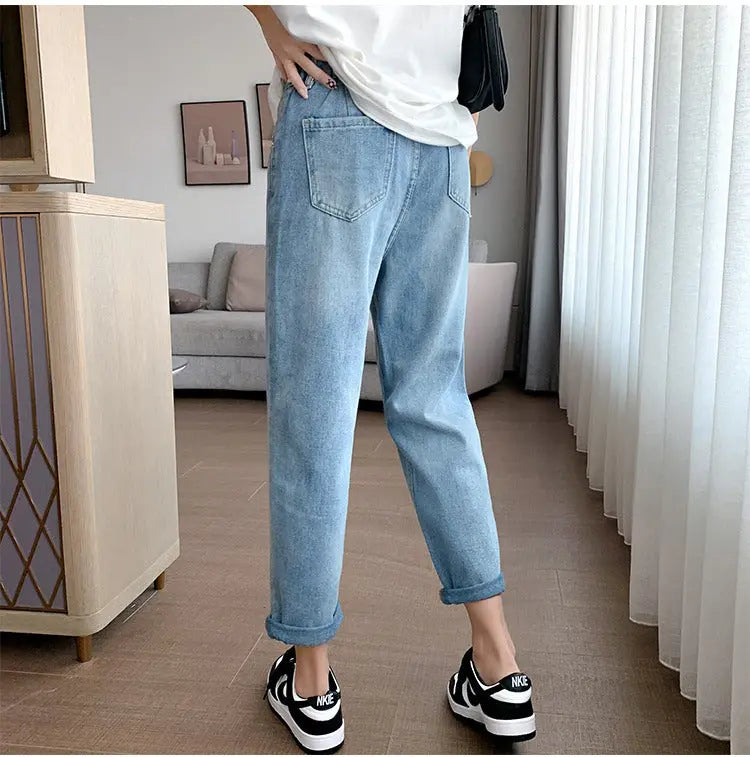 Women's High Waist Jeans Loose Slimming hercurva