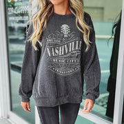 Pullover Round Neck Long Sleeves Top For Women hercurva