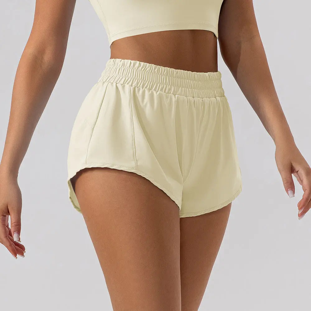 Women's Loose High Waisted Yoga Shorts hercurva