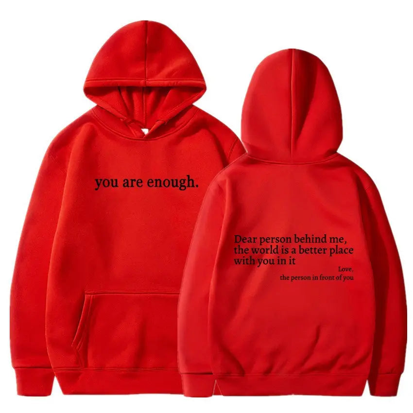 Women's Brushed Hoody Plain Letters hercurva