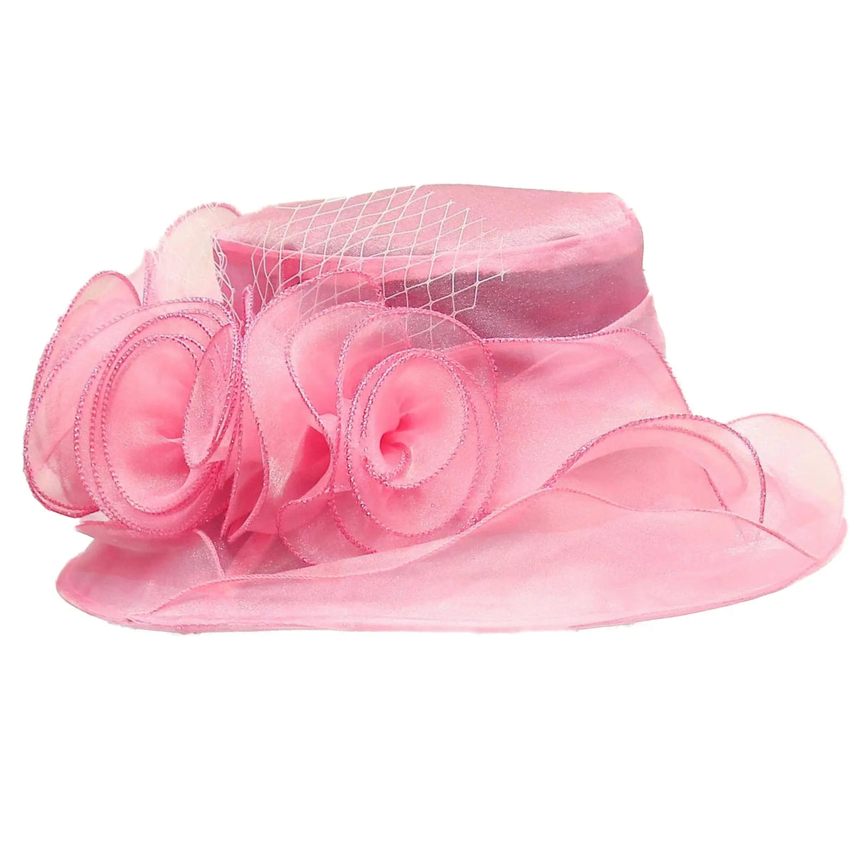 Women's Sun Hat Mesh Bowler Hat Organza Summer Sun Hat hercurva
