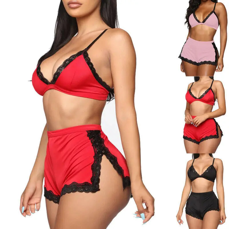 Women Sexy Sleepwear Lingerie Lace Bra hercurva