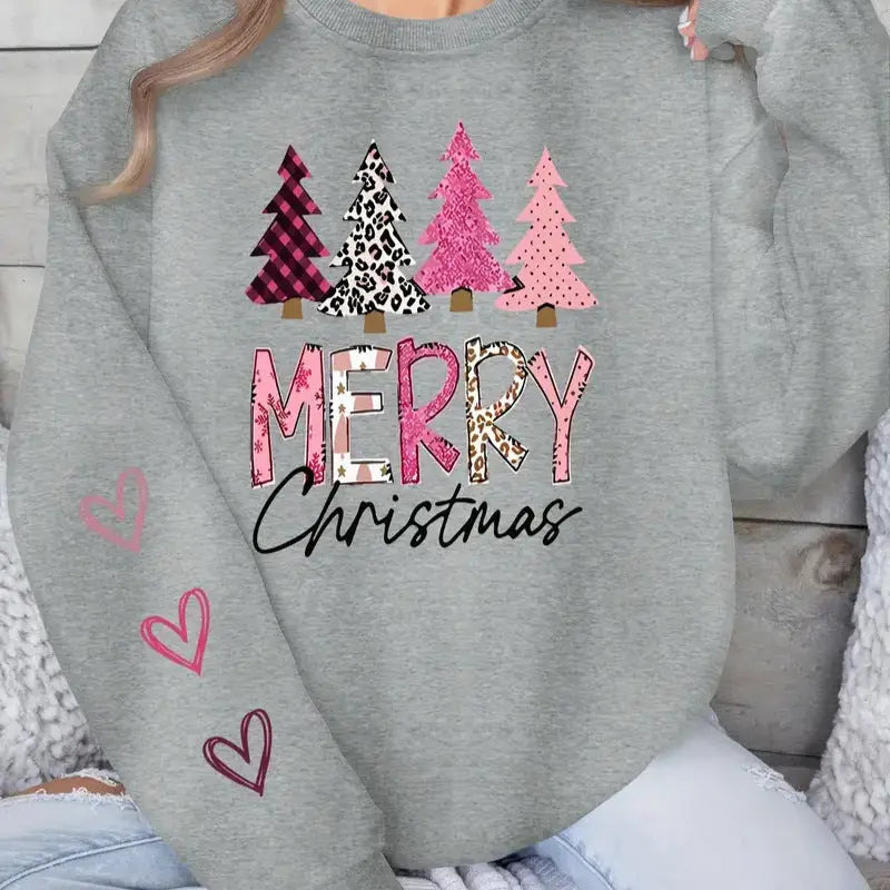 Women's Casual Printed Round Neck Long Sleeve Top hercurva
