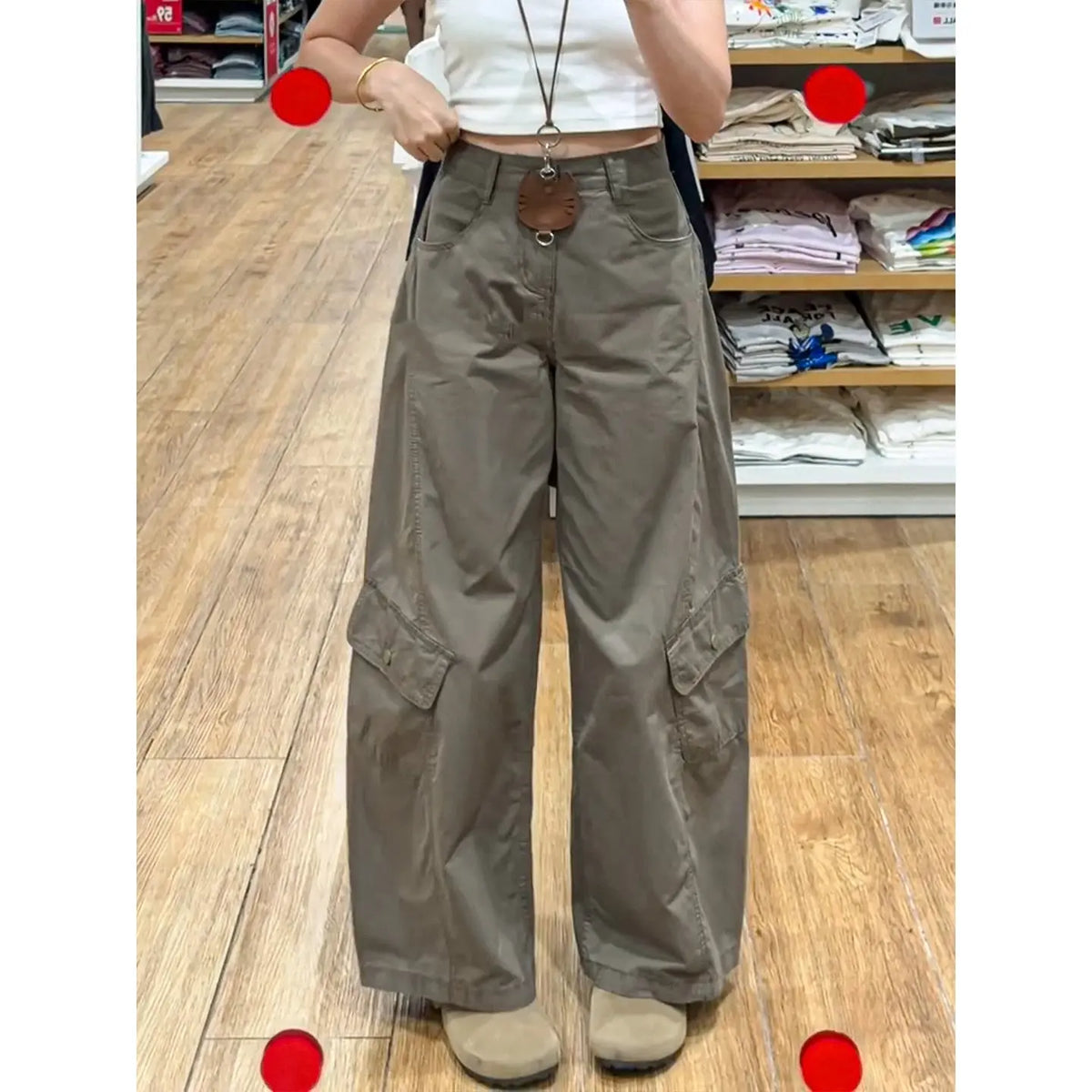American-style Vintage Work Pants For Women Autumn Winter hercurva
