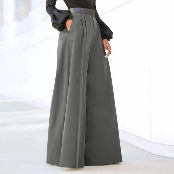 High Waist Wide Leg Trousers Bell-bottom Pants Fashion Elegant Party hercurva