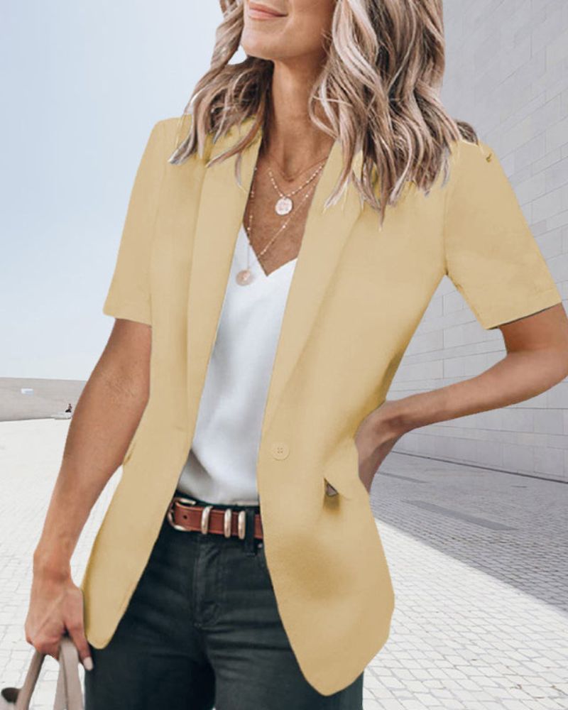 ARALIA - SHORT SLEEVE BLAZER VEV42276