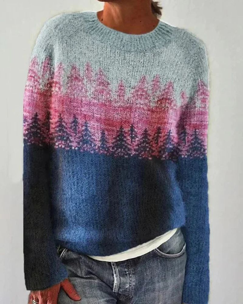 DANASIA - CLASSIC KNITTED SWEATER #VEV42092