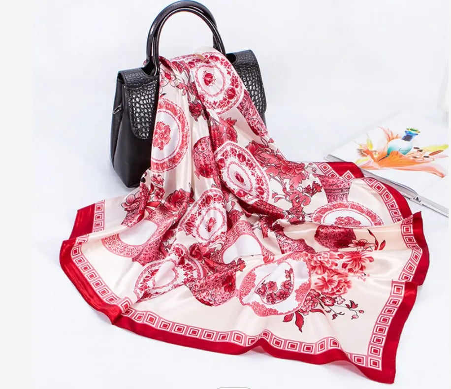 Digital Printed Square Silk Scarf hercurva