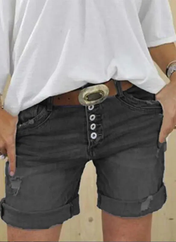 High-waisted Denim Shorts For Women hercurva