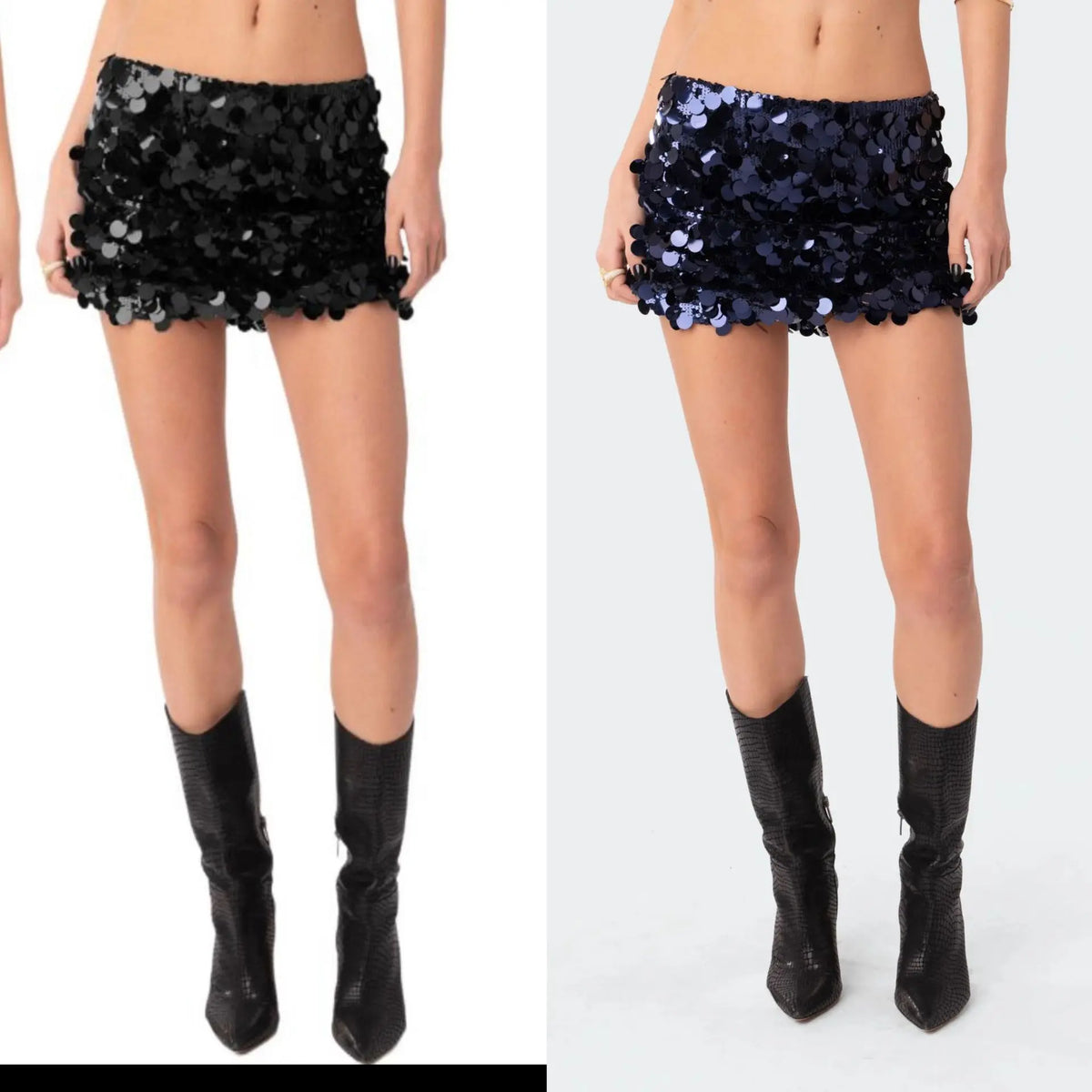 Women's Irregular Sequin Fashion Short Skirt hercurva