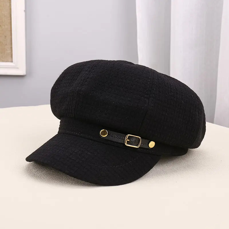 Women's Outdoor Warm Sunshade Pleated Octagonal Hat hercurva