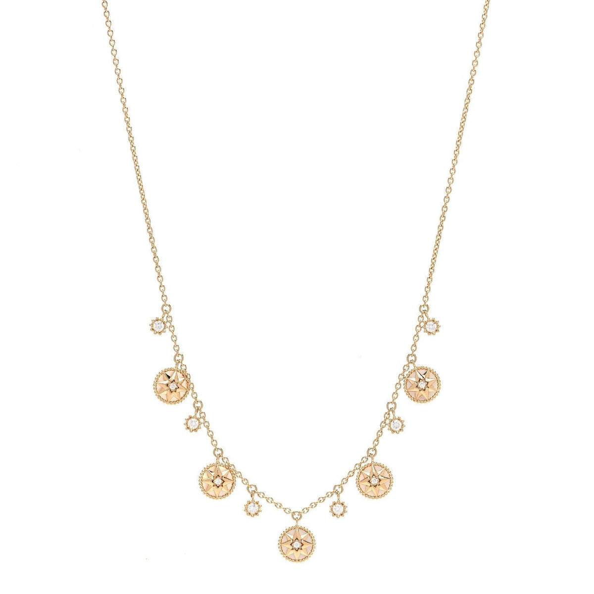 ROSE VENTS 5 MOTIF NECKLACE