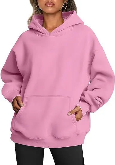 Women's Hoodies With Pockets Fashion Solid Sweatshirt Oversized Hooded Sweater Womens Clothing hercurva