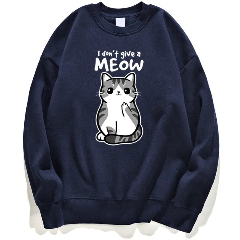 Cartoon Kitten Pattern Sweater European Size hercurva