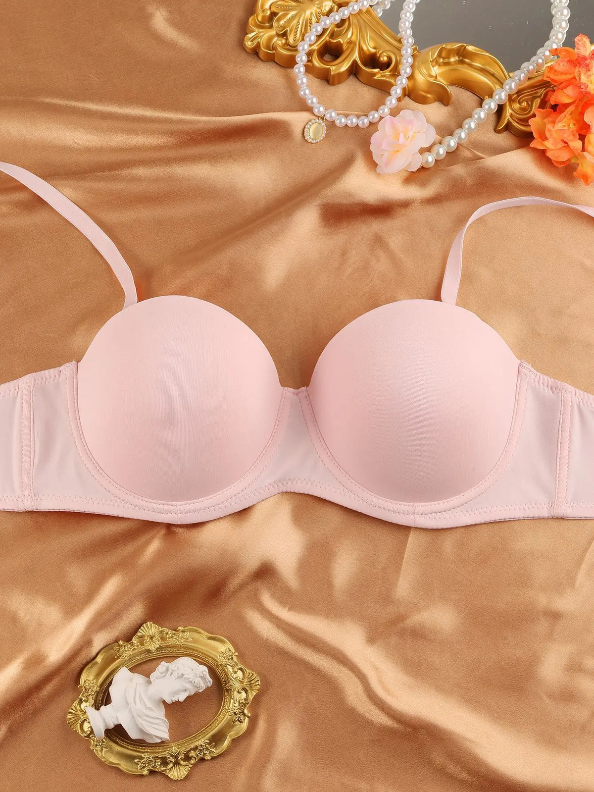 Gathered Anti-slip Plus-size Bras For European And American Export Markets hercurva