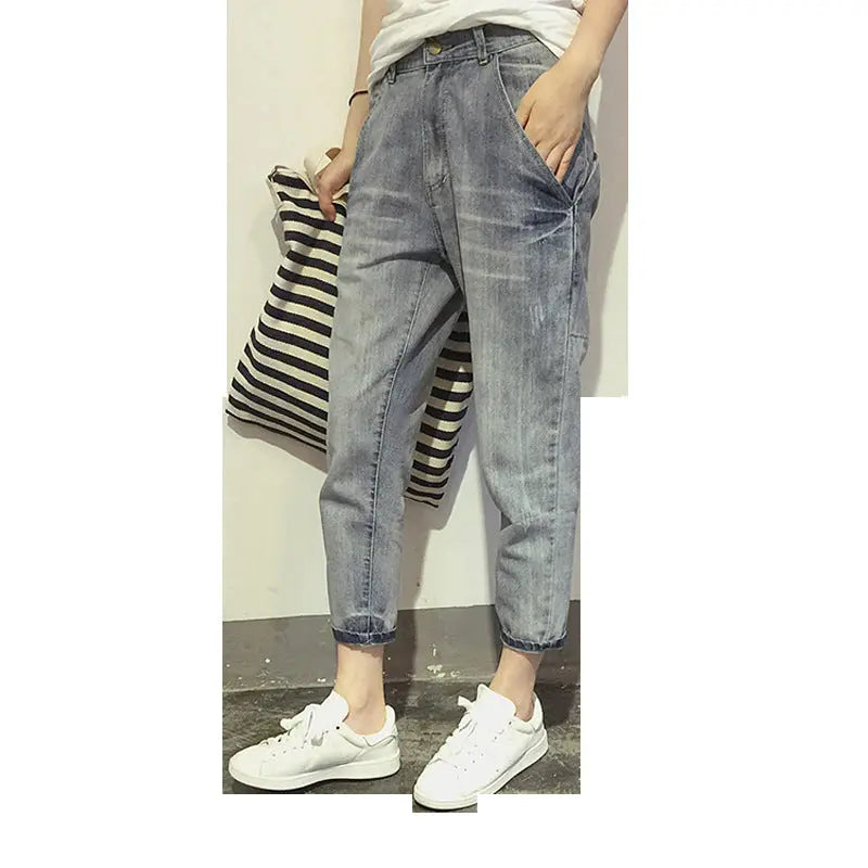 Korean Style New Slim Stretch Women's Jeans hercurva